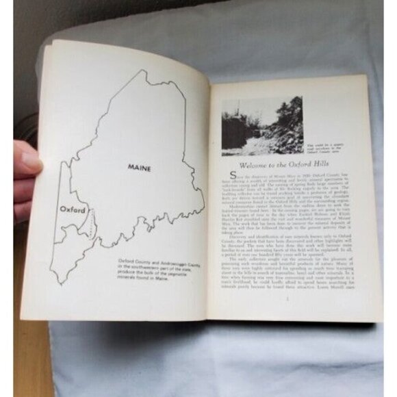 MAINE'S TREASURE CHEST GEMS And MINERALS, Signed By JANE PERHAM STEVENS-1972 - Picture 4 of 5